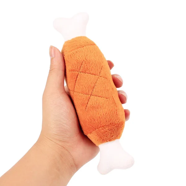 Pet Toy Chicken Bone Plush Leg Dog Toy Cat Toy Soft Drumstick