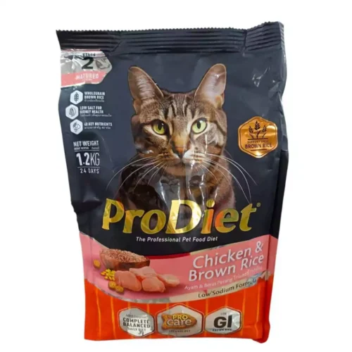 my-11134207-820l9-mfukpbsttc7hb9 ProDiet 1.2kg (Chicken & Brown Rice) Adult Cat Dry Food