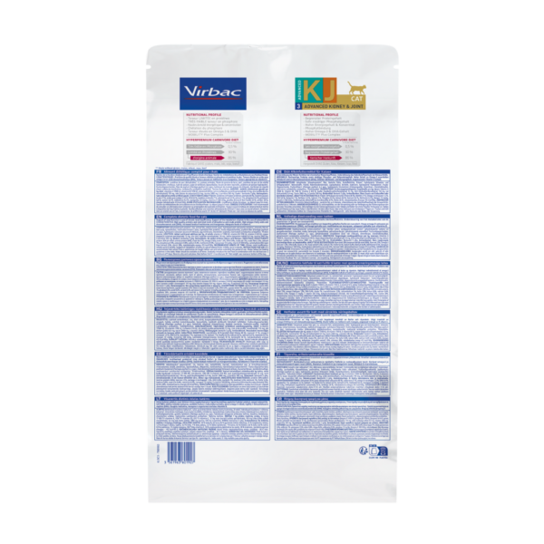 360194_bag_hpm-advanced-kidney-cat_3kg_back__54695.png Virbac Veterinary HPM Cat Advanced Kidney & Joint Support KJ3 3kg