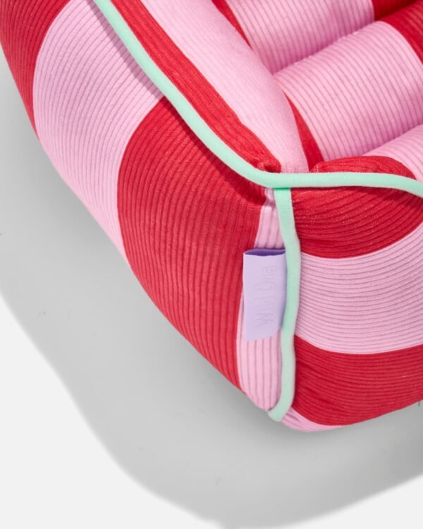 Bolster Cat Bed with Removable Cushion
