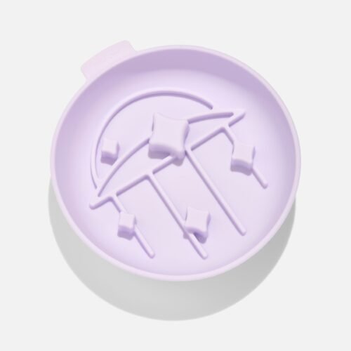 WO_VM_Cat_SlowFeeder_Lilac_PDP_01_4x5_Web.jpg Silicone Cat Slow Feeder