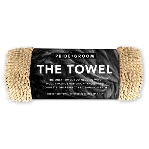 Microfiber Pet Drying Towel with Hand Pockets